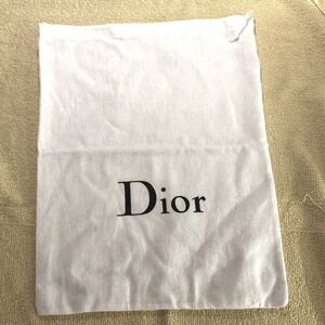Dior Dust Bag Unisex 10x14 Excellent Authentic Cotton Drawstring Logo Storage